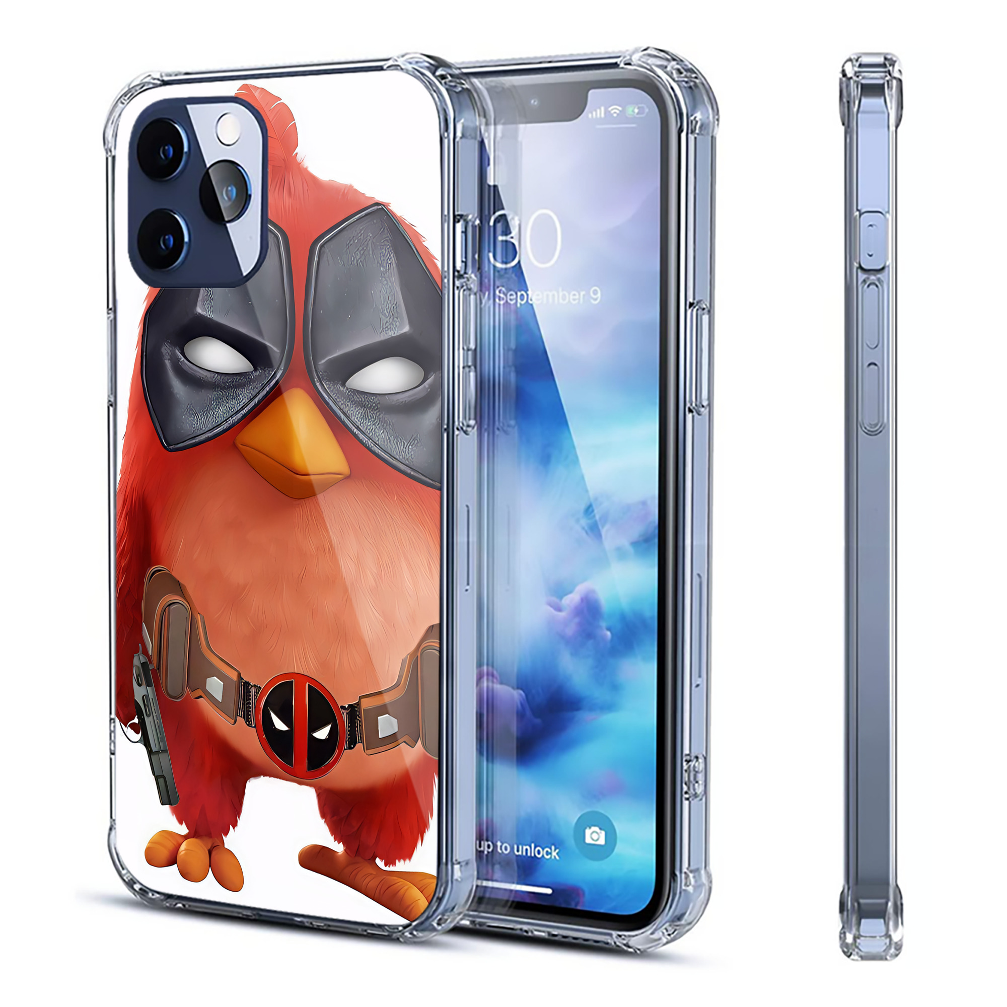 （画像用） Angry Birds アングリーバード 【iPhone 12シリーズ対応】透明スマホケース（クリアソフトケース）